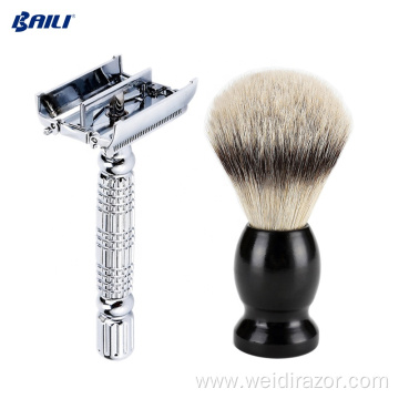 Twin-bladed Double Edge Safety Razor Shaver